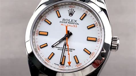 rolex milgauss dark knight on wrist|rolex milgauss white.